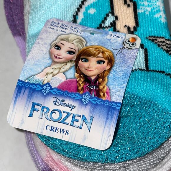 15 PAIRS TODDLER CREW & NO SHOW SOCKS FROZEN DESCENDANTS LOL SURPRISE SZ 6-8 NEW - Picture 2 of 6